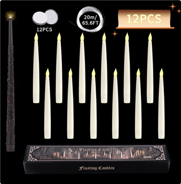 20 LED Halloween Long Candles with Magic Stick Remote Control