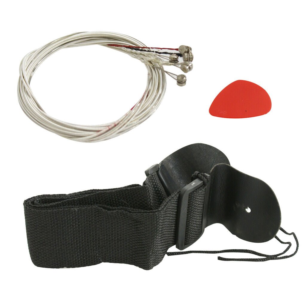 38" Full Size Acoustic Guitar Adult GIGBAG STRAP TUNER Beginner BLACK Child