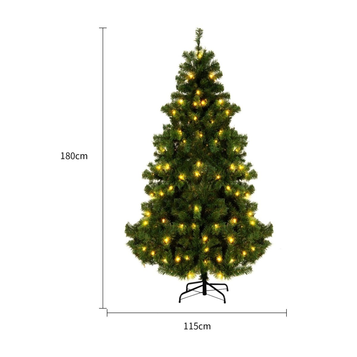 Artificial PVC Snow Christmas Tree - Festive Window & Mall Decoration