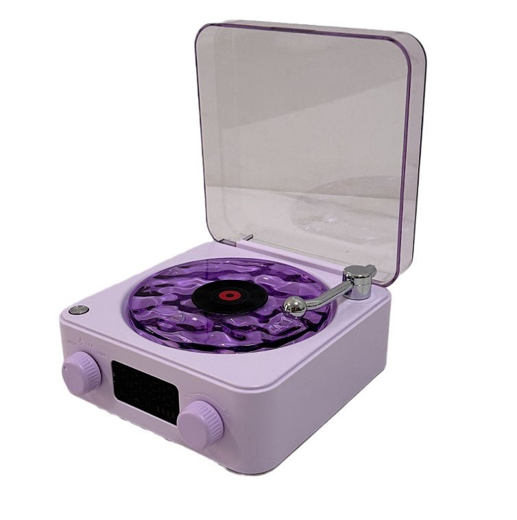 Retro Turntable Speaker with White Noise and Bluetooth 5.0