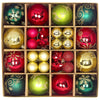 44Pcs Christmas Glitter Balls Ornaments Xmas Tree Baubles Hanging Party Decor US