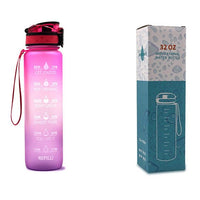 1L Tritan Water Bottle with Time Marker, Bounce Cover