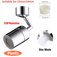 Innovative 1080 Degree Rotatable Extension Faucet Sprayer Head: Universal Bathroom Tap Extender Adapter with 2 Modes Aerator
