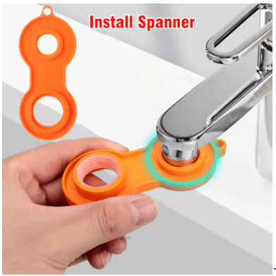 Innovative 1080 Degree Rotatable Extension Faucet Sprayer Head: Universal Bathroom Tap Extender Adapter with 2 Modes Aerator