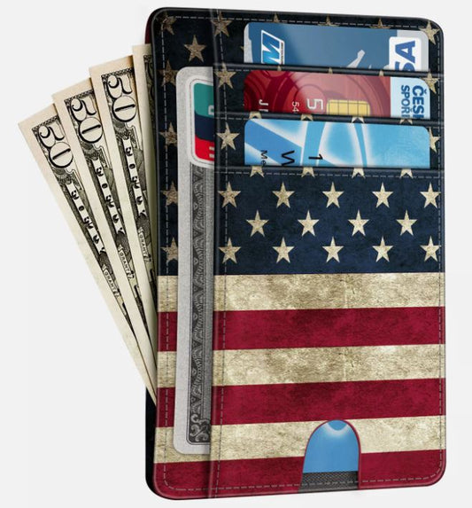 Minimalist Men's Wallet with RFID Protection and Coin Pocket