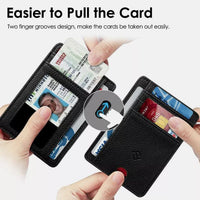 Minimalist Men's Wallet with RFID Protection and Coin Pocket