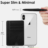 Minimalist Men's Wallet with RFID Protection and Coin Pocket