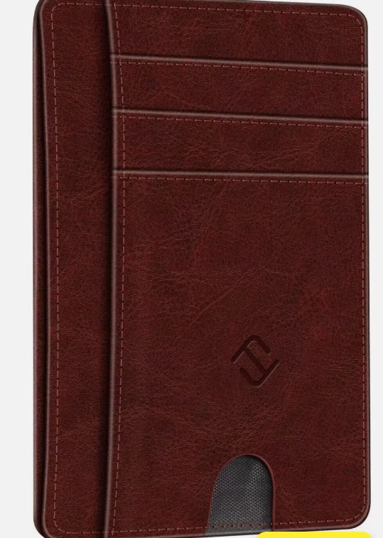 Minimalist Men's Wallet with RFID Protection and Coin Pocket