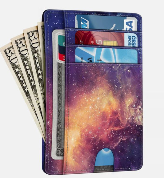 Minimalist Men's Wallet with RFID Protection and Coin Pocket