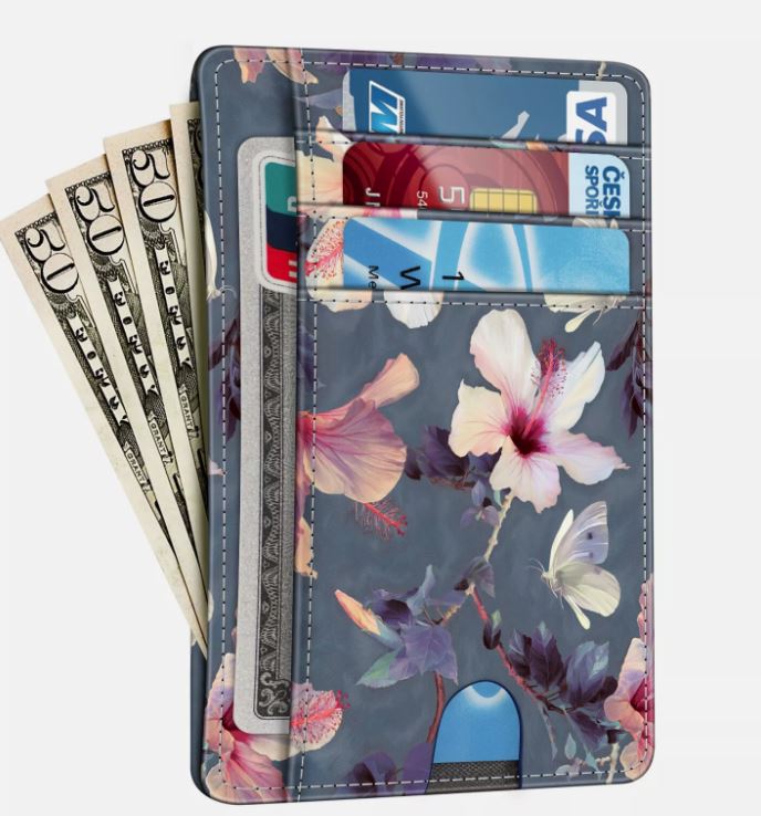 Minimalist Men's Wallet with RFID Protection and Coin Pocket