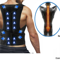 Adjustable Posture Corrector Low Back Support & Shoulder Brace Belt for Men and Women