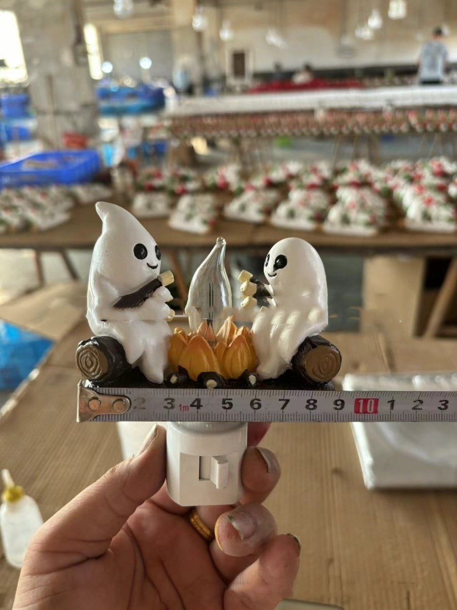 Flickering Ghost Nightlight with Marshmallows for Halloween Decor