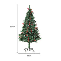 Artificial PVC Snow Christmas Tree - Festive Window & Mall Decoration