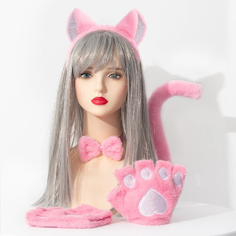 Cute Cat Cosplay Set: Gloves and Headband