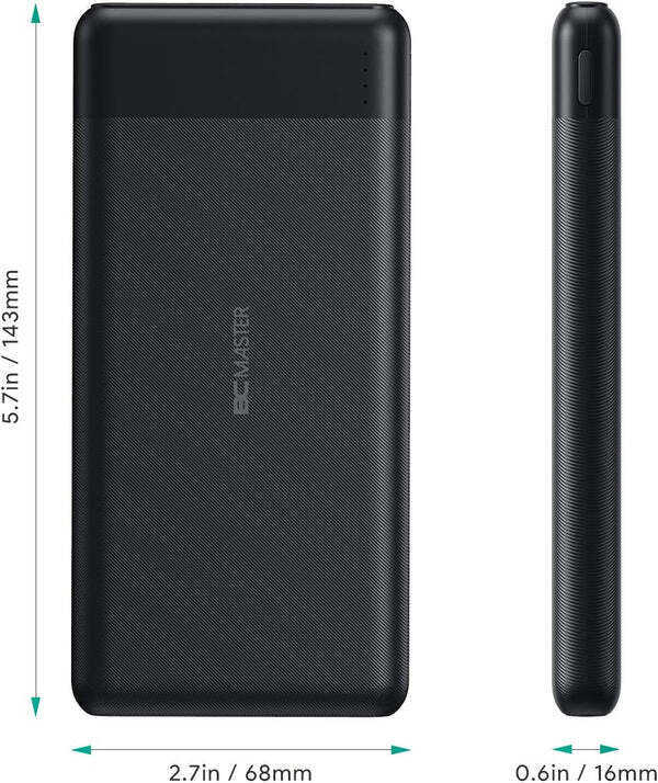 5,000-20000Mah Portable Power Bank Charger External Backup with 18W Pdquick 3.0
