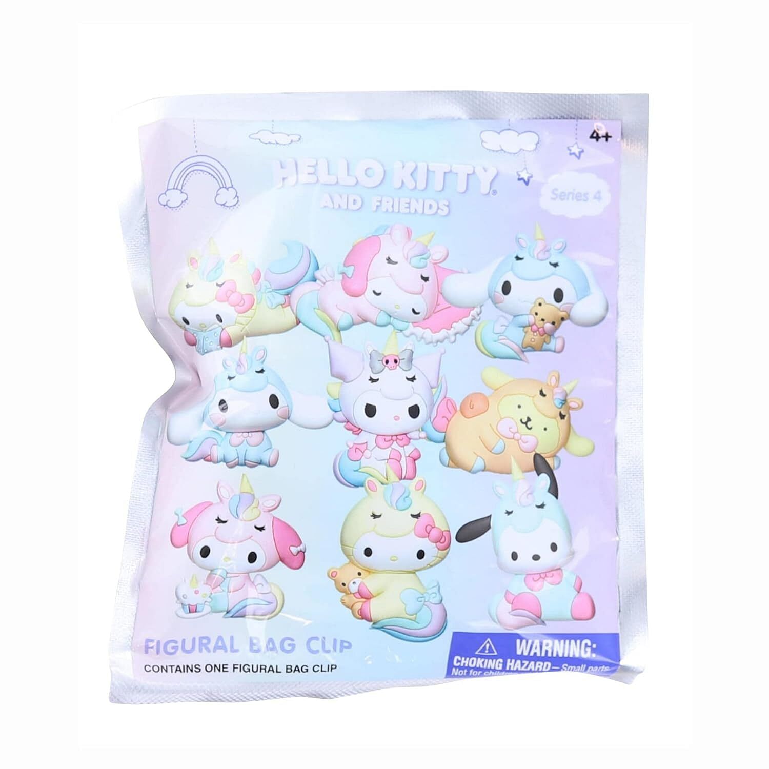 Hello Kitty Series 4 3D Foam Bag Clip - 1 Random Blind Bag