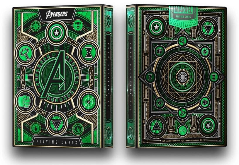 Theory11 Avengers Playing Cards - Green