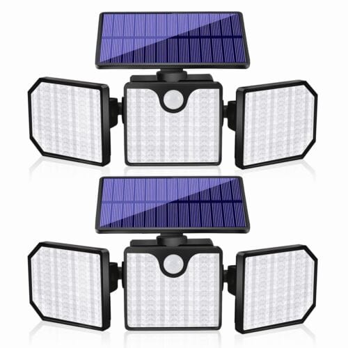 50000LM LED Solar Motion Sensor Outdoor Garden Wall Security Flood Lamp