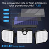 50000LM LED Solar Motion Sensor Outdoor Garden Wall Security Flood Lamp