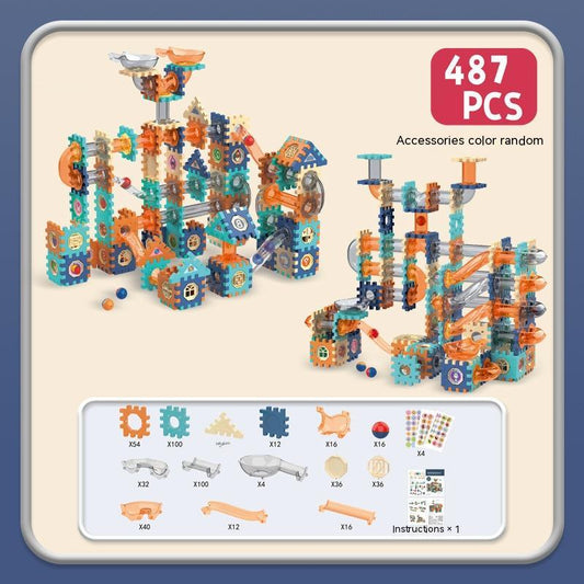 DIY Educational Toys with Gear Rotation for Children