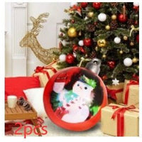 60CM Inflatable Christmas Ornament Ball - Giant Outdoor PVC Decoration for Festive Xmas Trees