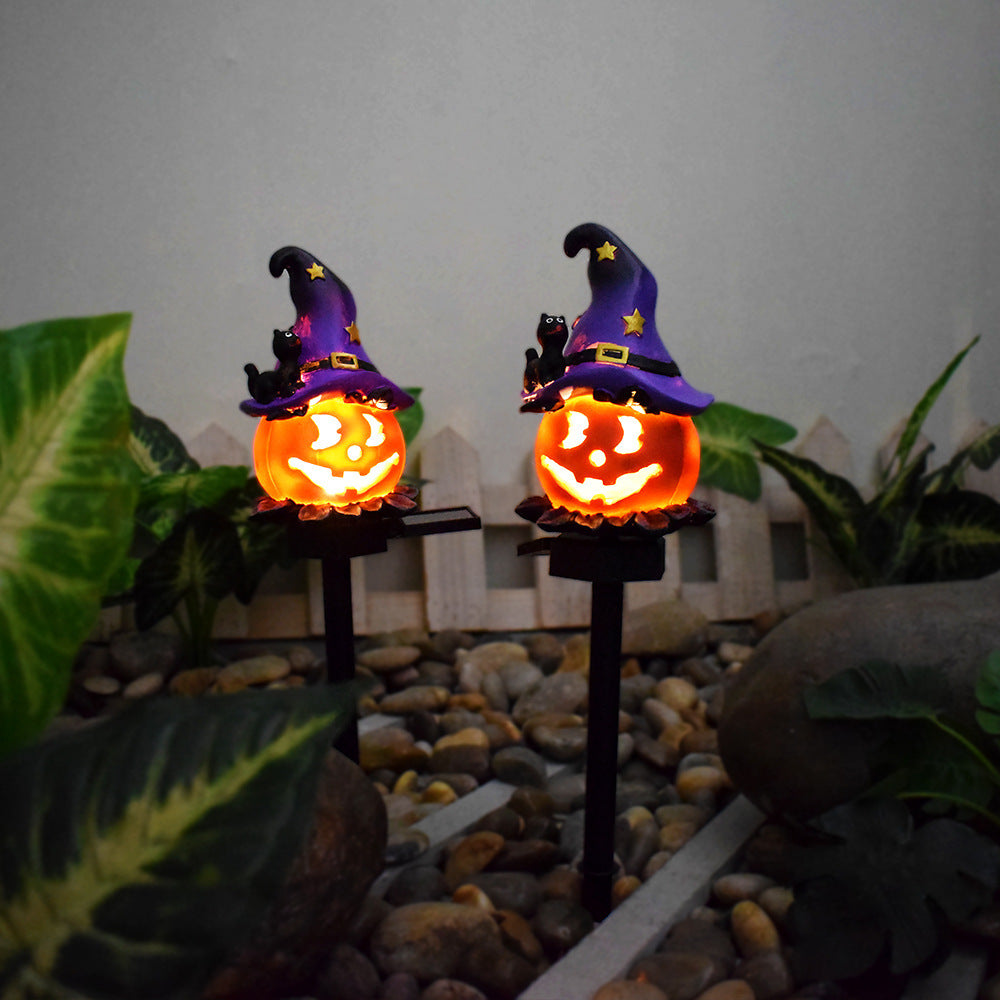 Creative Halloween Decor: Solar Pumpkin Lamp with Ghosts