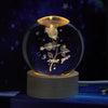 Luminous Starry Sky Crystal Ball Night Lamp - Moon & Planet Projection Ambience Light Gift