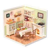 DIY Miniature House Café Building Block Set