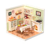 DIY Miniature House Café Building Block Set