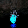 Women's Luminous Heart Pendant Necklace (Zinc Alloy)