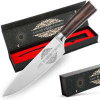 8-Inch Japanese Gyuto Chef Knife – Gift for Dad, Mom, Wife, or Husband