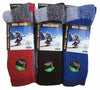 3 Black, 1 Red, 1 Grey, 1 Roya... / 9-11 6 Pairs Men'S Wool Socks Warm Thermal Socks Insulated Cold Weather Winter Socks