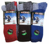 6 Pairs Men'S Wool Socks Warm Thermal Socks Insulated Cold Weather Winter Socks