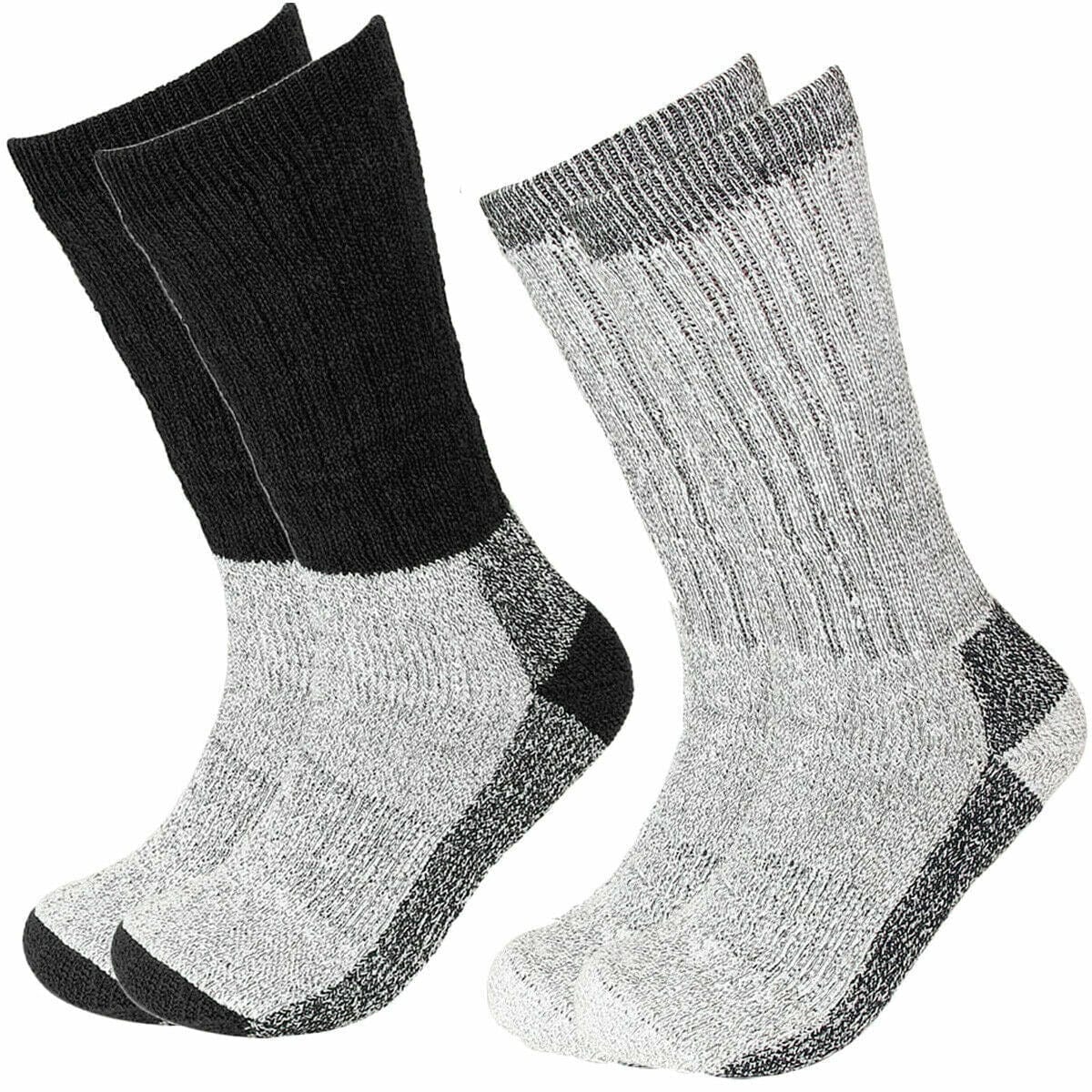 6 Pairs Men'S Wool Socks Warm Thermal Socks Insulated Cold Weather Winter Socks