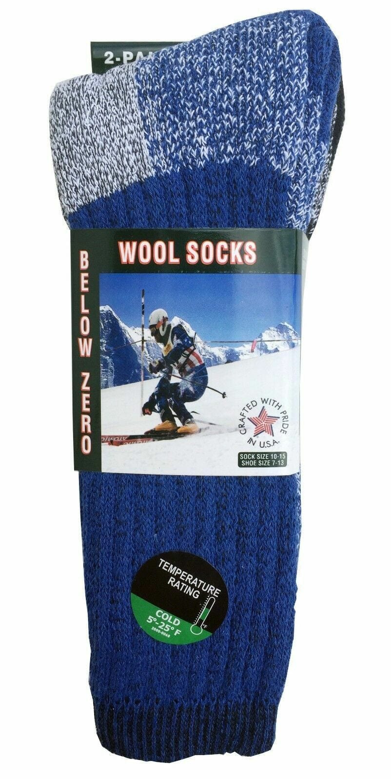 6 Pairs Men'S Wool Socks Warm Thermal Socks Insulated Cold Weather Winter Socks