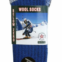 6 Pairs Men'S Wool Socks Warm Thermal Socks Insulated Cold Weather Winter Socks