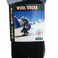6 Pairs Men'S Wool Socks Warm Thermal Socks Insulated Cold Weather Winter Socks