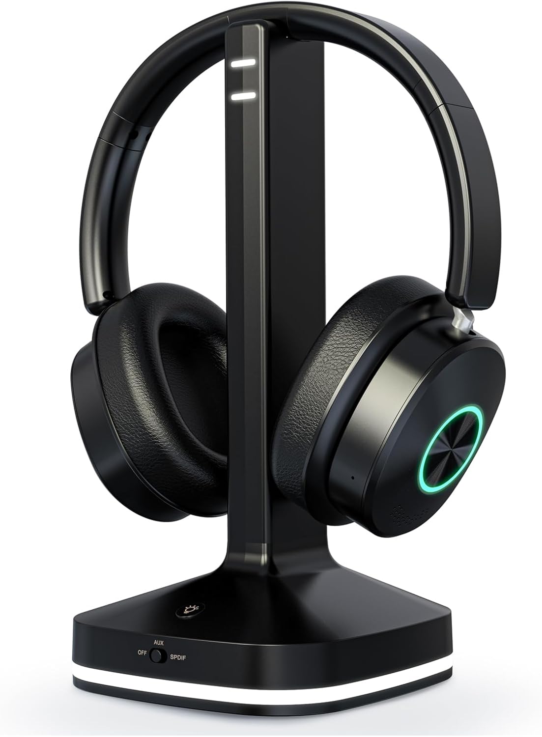 Wireless TV Headphones for Seniors with Charging Base & Bluetooth 5.4