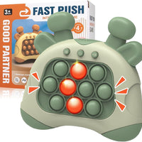Rapid Push Game: Handheld Bubble Pop Toy - Light-Up Pop Game for Kids and Adults