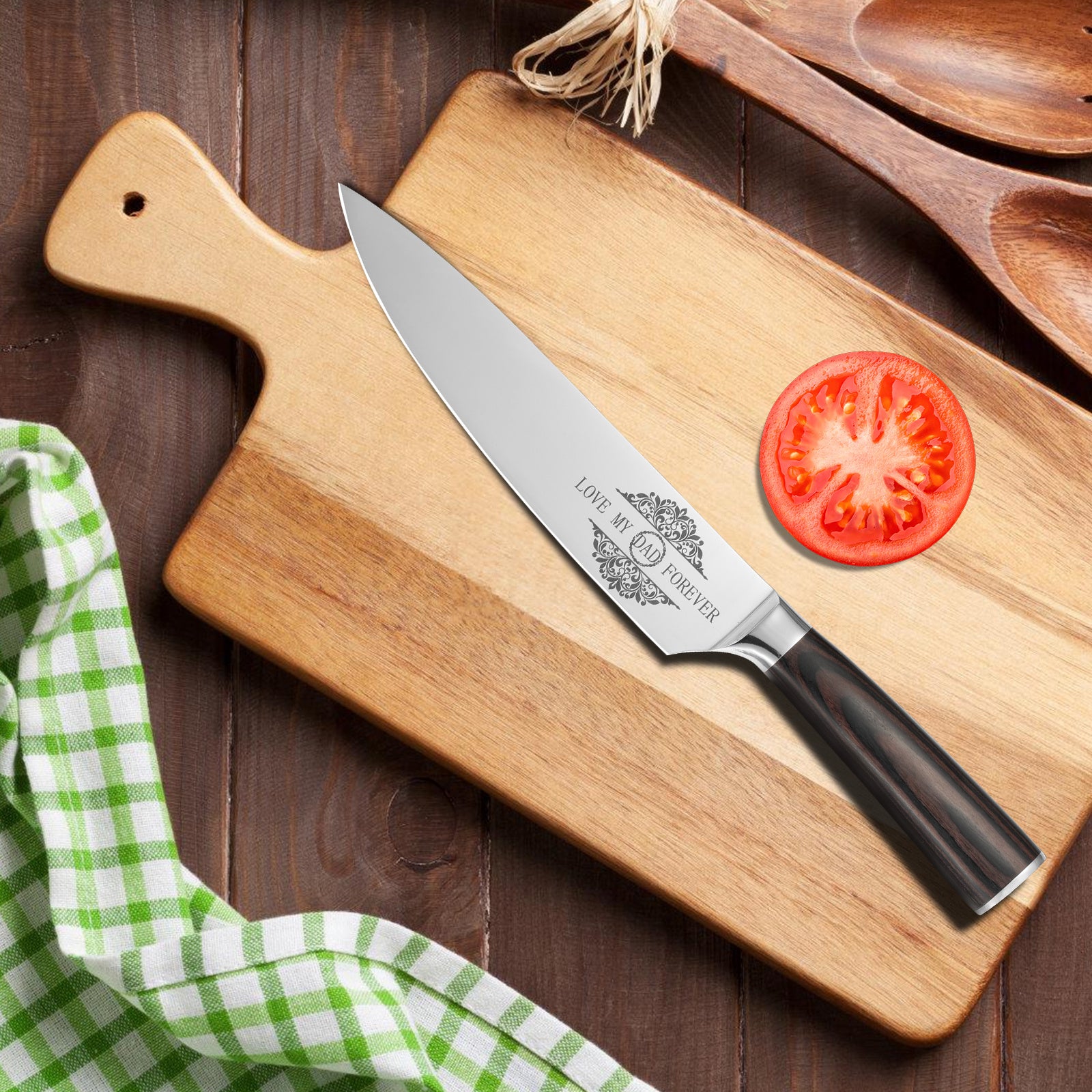 8-Inch Japanese Gyuto Chef Knife – Gift for Dad, Mom, Wife, or Husband