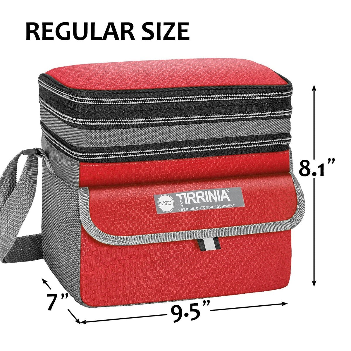 Insulated Lunch Bag with Double Compartments – Leakproof Lunch Box for Adults & Kids