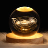 Luminous Starry Sky Crystal Ball Night Lamp - Moon & Planet Projection Ambience Light Gift