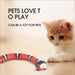 Smart Sensing Snake Cat Toy - USB Charging Interactive Pet Toy for Cats & Dogs