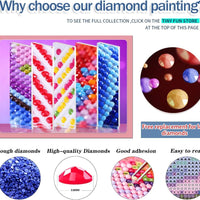 12 Pack Diamond Painting Kits for Adults 5D Diamond Art Kit Paint by Number for Beginners, DIY Paint with round Full Drill Diamonds Paintings Gem Art for Home Wall Decor Gift (12X16 Inch