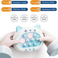 Rapid Push Game: Handheld Bubble Pop Toy - Light-Up Pop Game for Kids and Adults