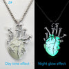 Women's Luminous Heart Pendant Necklace (Zinc Alloy)