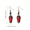 Trendy Halloween Earrings: Bat and Spider Design