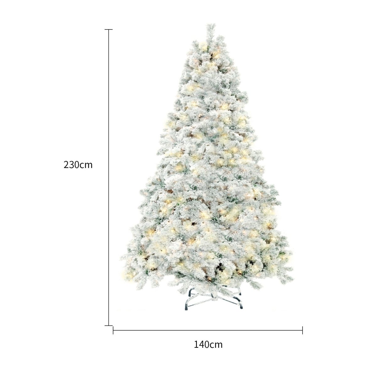 Artificial PVC Snow Christmas Tree - Festive Window & Mall Decoration