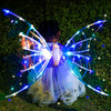 Girls Glowing Butterfly Wings with Lights - Moving Fairy Wings for Birthday, Wedding, Christmas, & Halloween