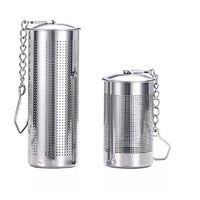 2-Pack Stainless Steel Tea Infuser Strainer Set – Fine Mesh Ball with Chain Hook